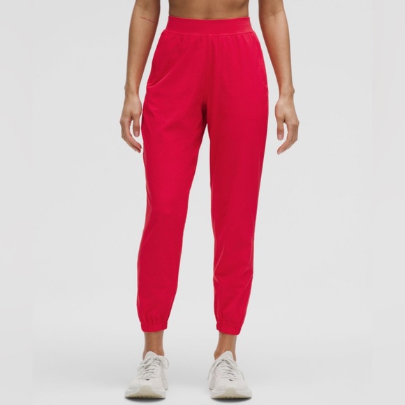 lululemon athletica Pants - 🆕 LULULEMON Adapted State Perforated High-Rise Jogger Red Glow NWT Size 8